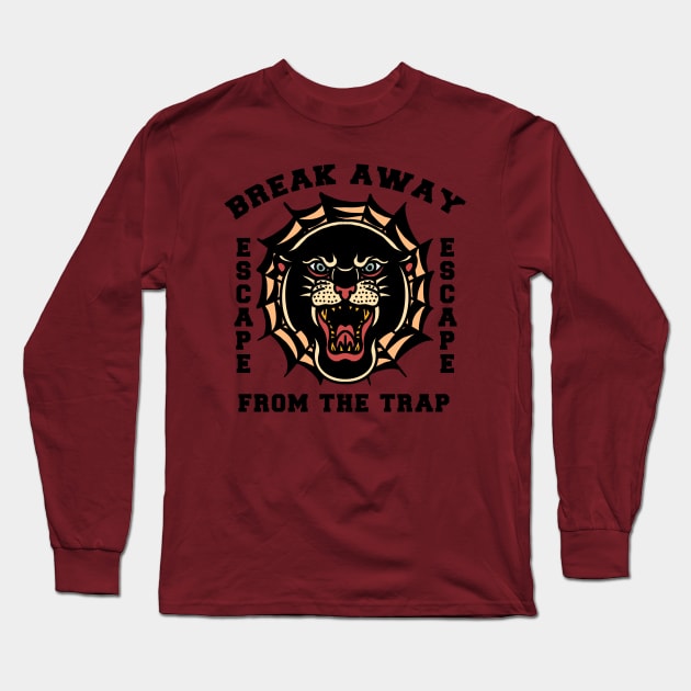 break away from the trap Long Sleeve T-Shirt by donipacoceng